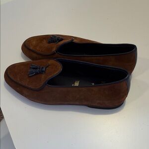Todd Snyder Rubinacci X Brown Suede Tassel Loafers Sz 40/7.  NWOB. Tub4